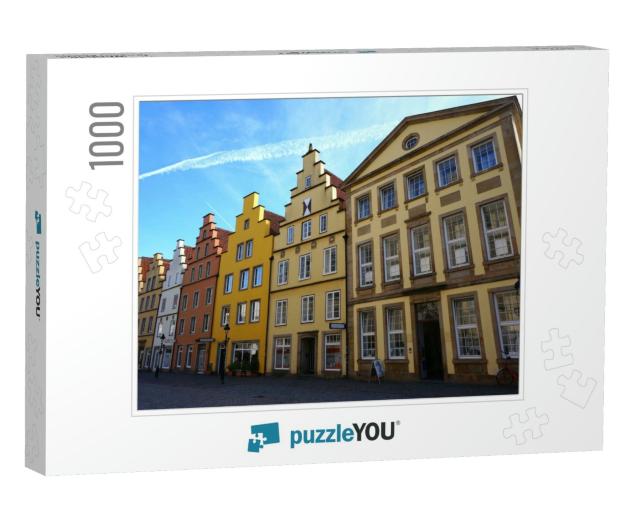 Colorful Houses, Osnabruck... Jigsaw Puzzle with 1000 pieces