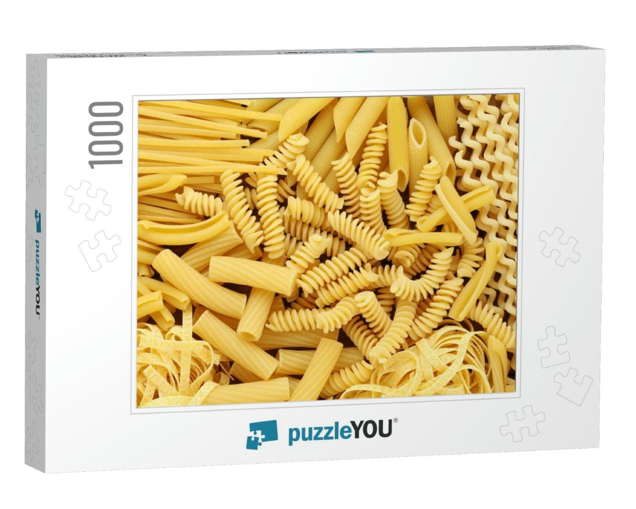 Variety of Types & Shapes of Dry Italian Pasta... Jigsaw Puzzle with 1000 pieces