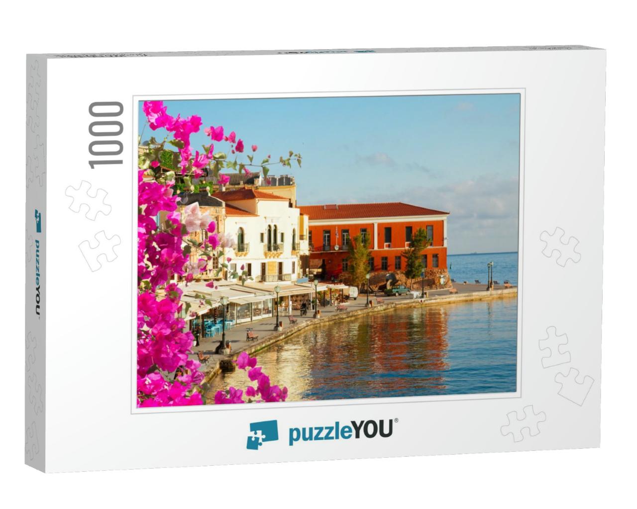 Famous Venetian Harbor Waterfront of Chania Old Town, Cre... Jigsaw Puzzle with 1000 pieces