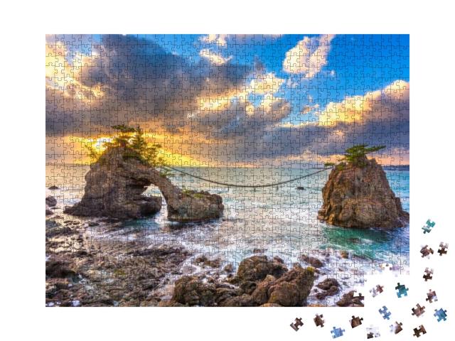 Noto Peninsula, Ishikawa, Japan At the Hatago Iwa Rock Du... Jigsaw Puzzle with 1000 pieces
