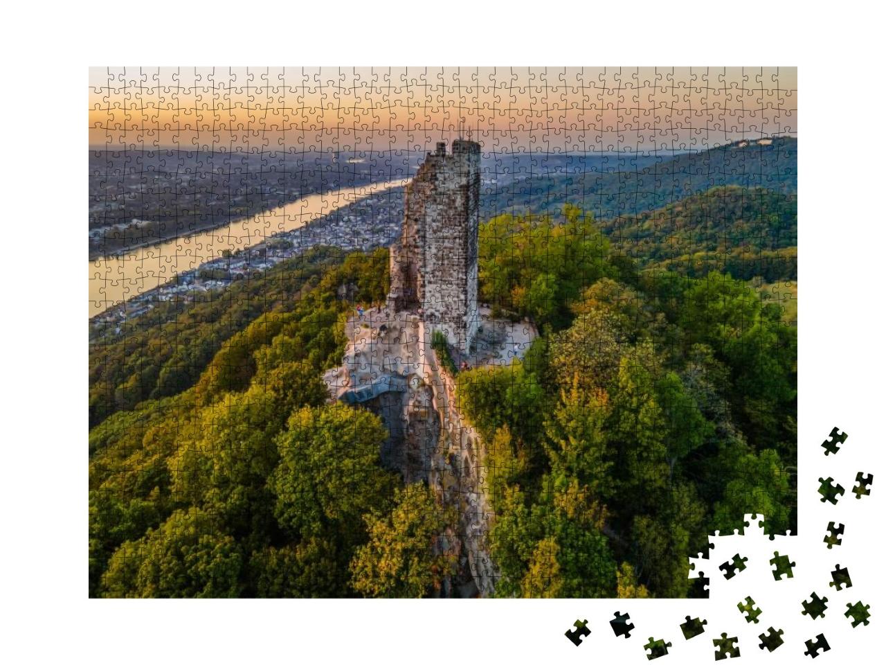 Panorama of the Rhine Valley Near Konigswinter Germany, w... Jigsaw Puzzle with 1000 pieces