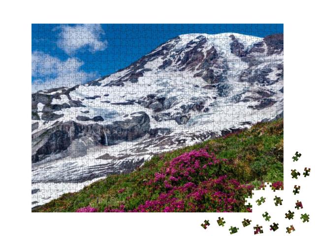 Skyline Trail, Mount Rainier. Mount Rainier National Park... Jigsaw Puzzle with 1000 pieces