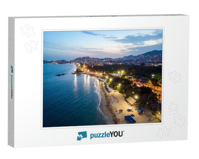 Aerial Photo of Acapulco At Sunset... Jigsaw Puzzle