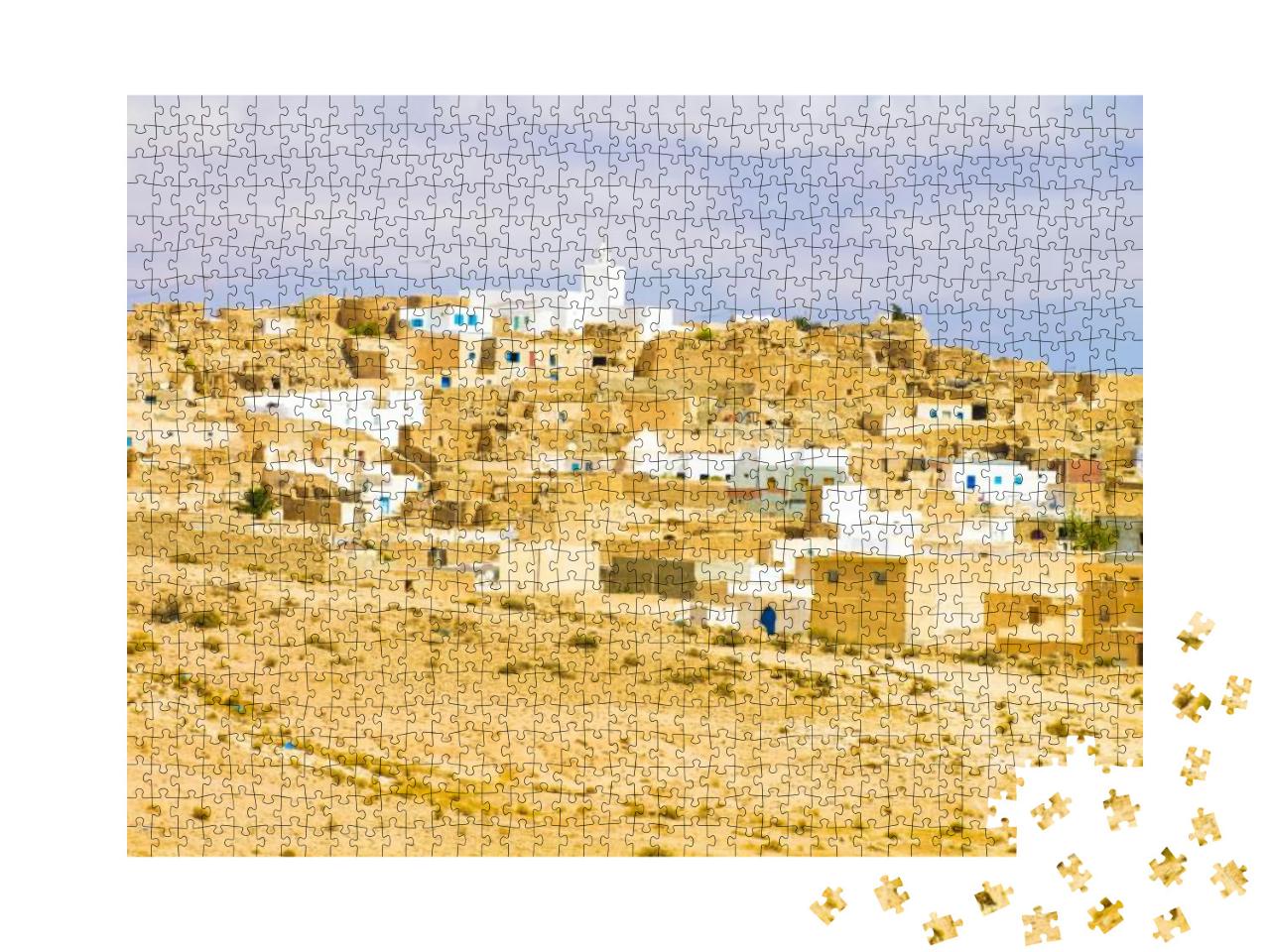 Tunisia. Village of Matmata. Landscapes of the Desert... Jigsaw Puzzle with 1000 pieces