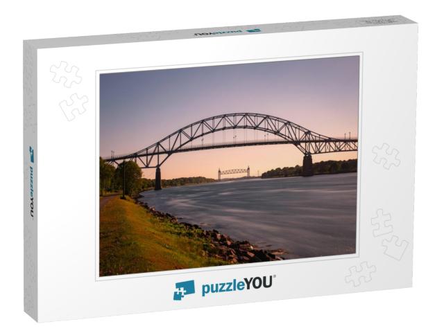 Bourne Bridge Over the Cape Cod Canal... Jigsaw Puzzle