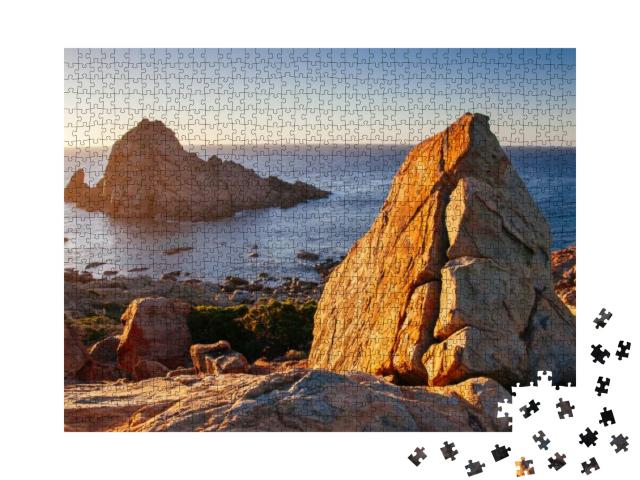 Australian Ocean Landscape At Sunset on Sugarloaf Rock in... Jigsaw Puzzle with 1000 pieces