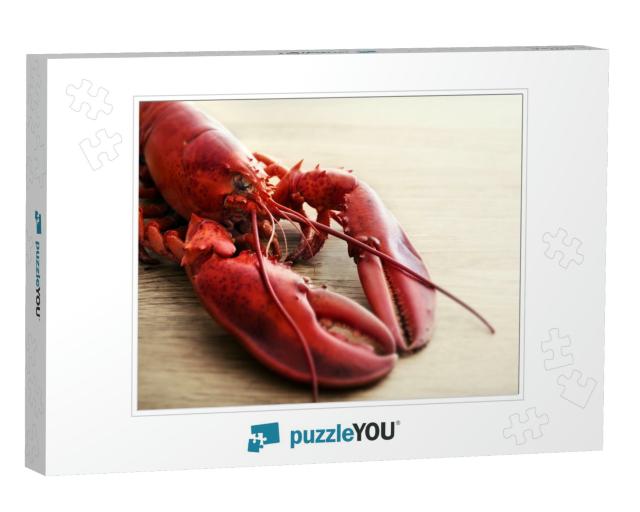 Red Lobster on Wood... Jigsaw Puzzle