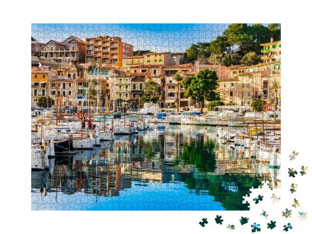 Beautiful View of Port De Soller, Majorca Island, Spain M... Jigsaw Puzzle with 1000 pieces