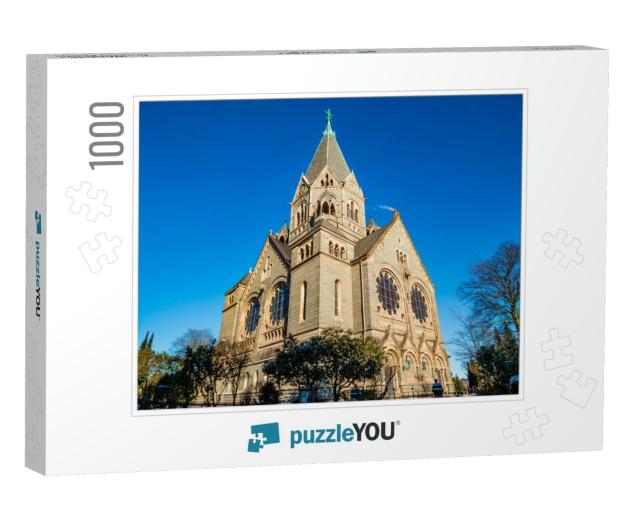 Cemetery Church in the Northern Part of Wuppertal Elberfe... Jigsaw Puzzle with 1000 pieces