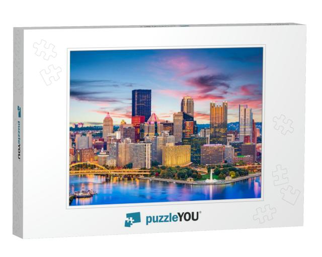 Pittsburgh, Pennsylvania, USA Downtown City Skyline on the... Jigsaw Puzzle