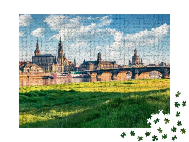 Wonderful Spring View of Cathedral of the Holy Trinity or... Jigsaw Puzzle with 1000 pieces