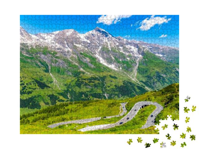 Grossglockner High Alpine Road, German Grossglockner-Hoch... Jigsaw Puzzle with 1000 pieces