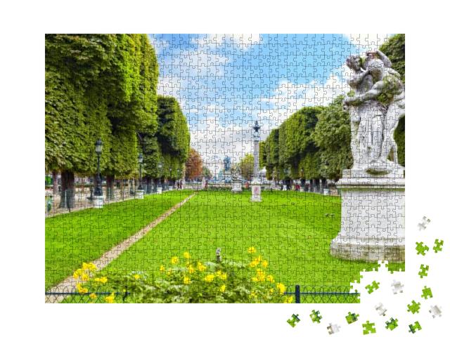Luxembourg Gardenjardin Du Luxembourg in Paris, France... Jigsaw Puzzle with 1000 pieces