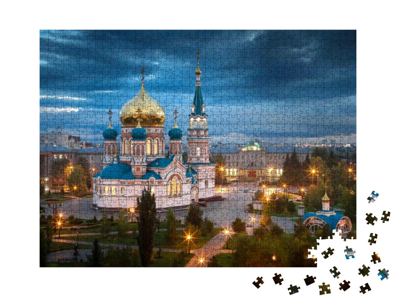 Assumption Cathedral in Omsk, Russia... Jigsaw Puzzle with 1000 pieces