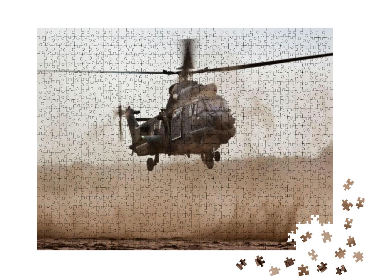 Military Helicopter Landing... Jigsaw Puzzle with 1000 pieces