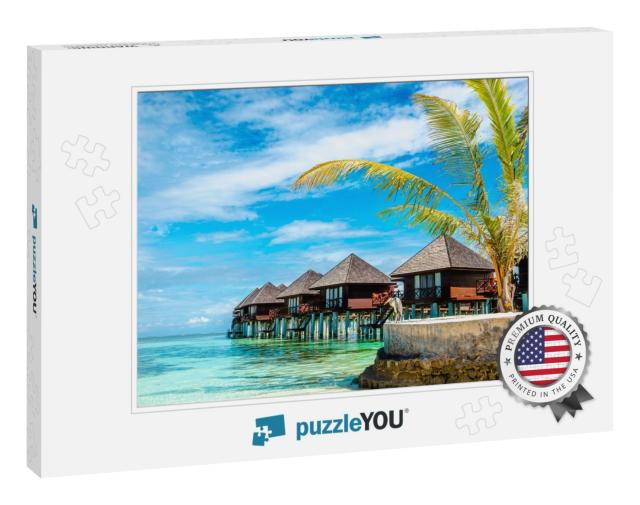 Exotic Wooden Houses on the Water... Jigsaw Puzzle