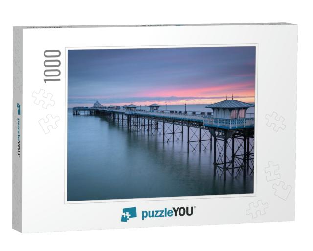 Llandudno Pier At Sunrise on an Autumn Day... Jigsaw Puzzle with 1000 pieces