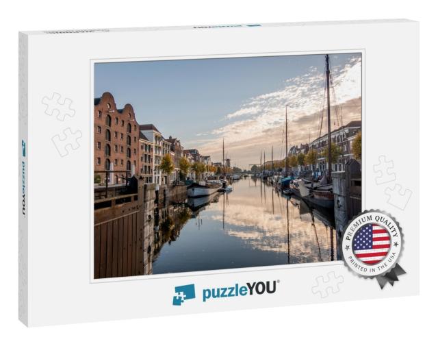 The Historic Delfshaven Area of Rotterdam, the Netherland... Jigsaw Puzzle