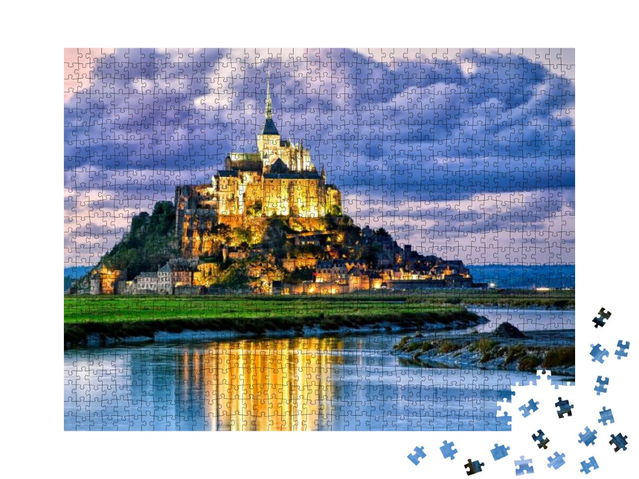 Mont Saint Michel, France... Jigsaw Puzzle with 1000 pieces