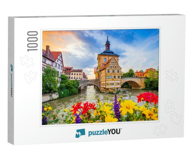 Bamberg, Germany. Town Hall of Bamberg Altes Rathaus with... Jigsaw Puzzle with 1000 pieces