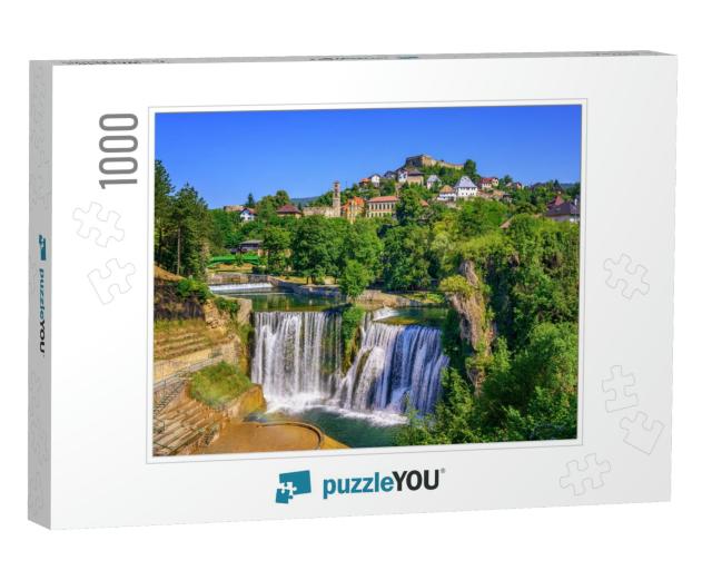 Jajce Town in Bosnia & Herzegovina, Famous for the Beauti... Jigsaw Puzzle with 1000 pieces