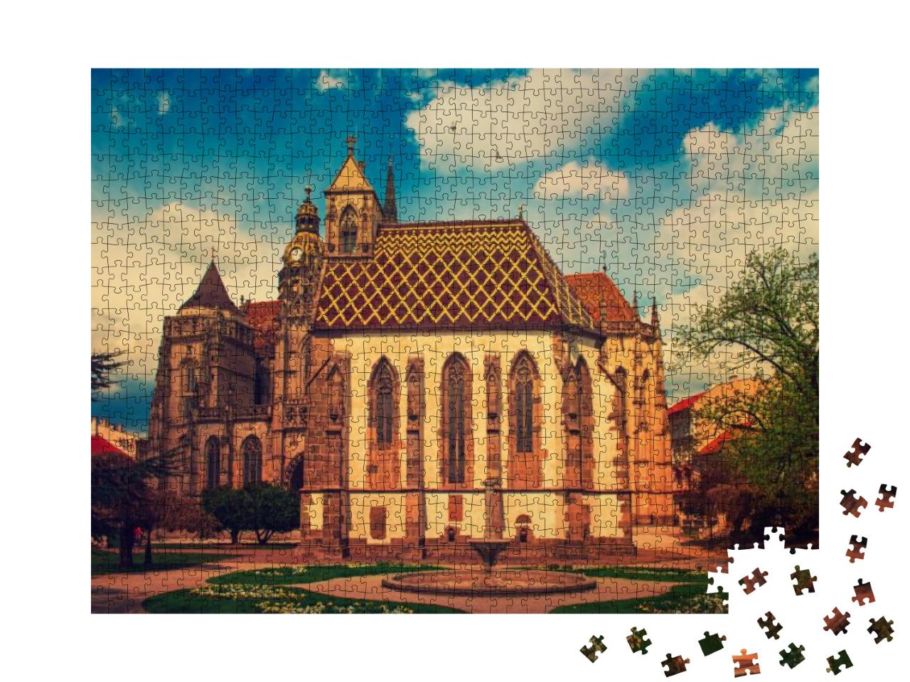 St. Michael Chapel & St. Elisabeth Cathedral in the Main... Jigsaw Puzzle with 1000 pieces