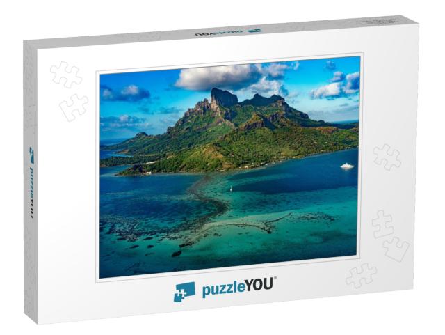 Bora Bora Aerial View Panorama Landscape French Polynesia... Jigsaw Puzzle