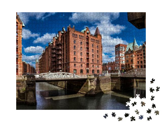 Hamburg Speicherstadt... Jigsaw Puzzle with 1000 pieces