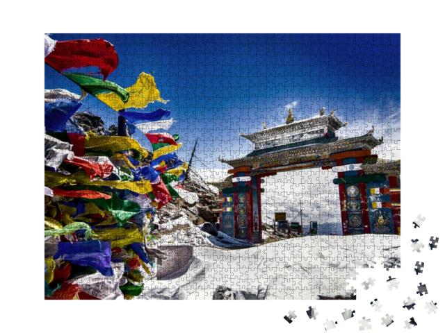 Tawang, Arunachal Pradesh, India. the Buddhist Architectu... Jigsaw Puzzle with 1000 pieces