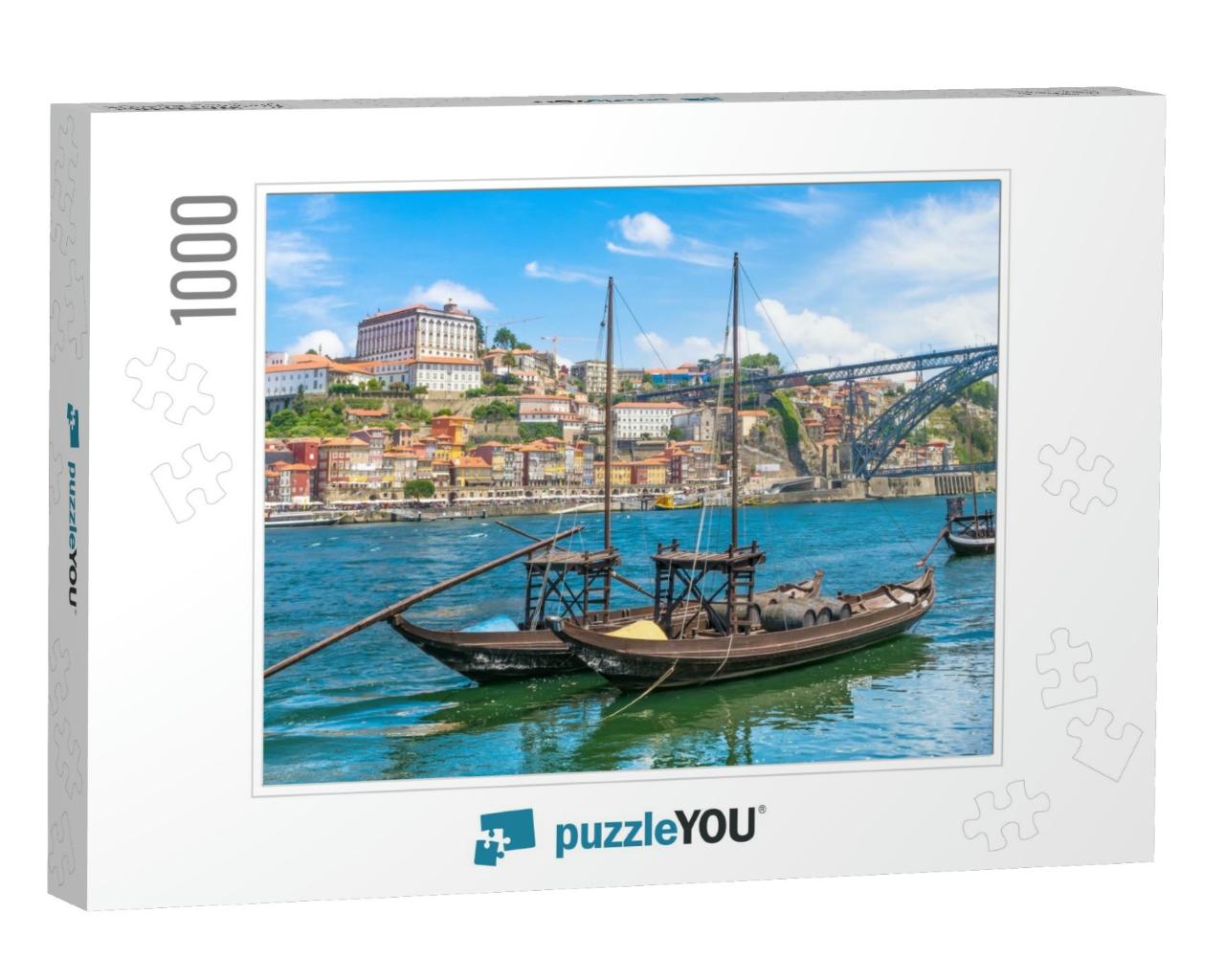 Beautiful View of Douro River with the Traditional Rabelo... Jigsaw Puzzle with 1000 pieces