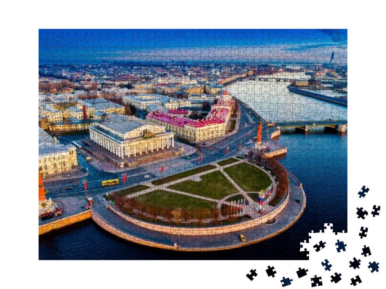Spit of Vasilyevsky Island. St. Petersburg. Neva River. S... Jigsaw Puzzle with 1000 pieces