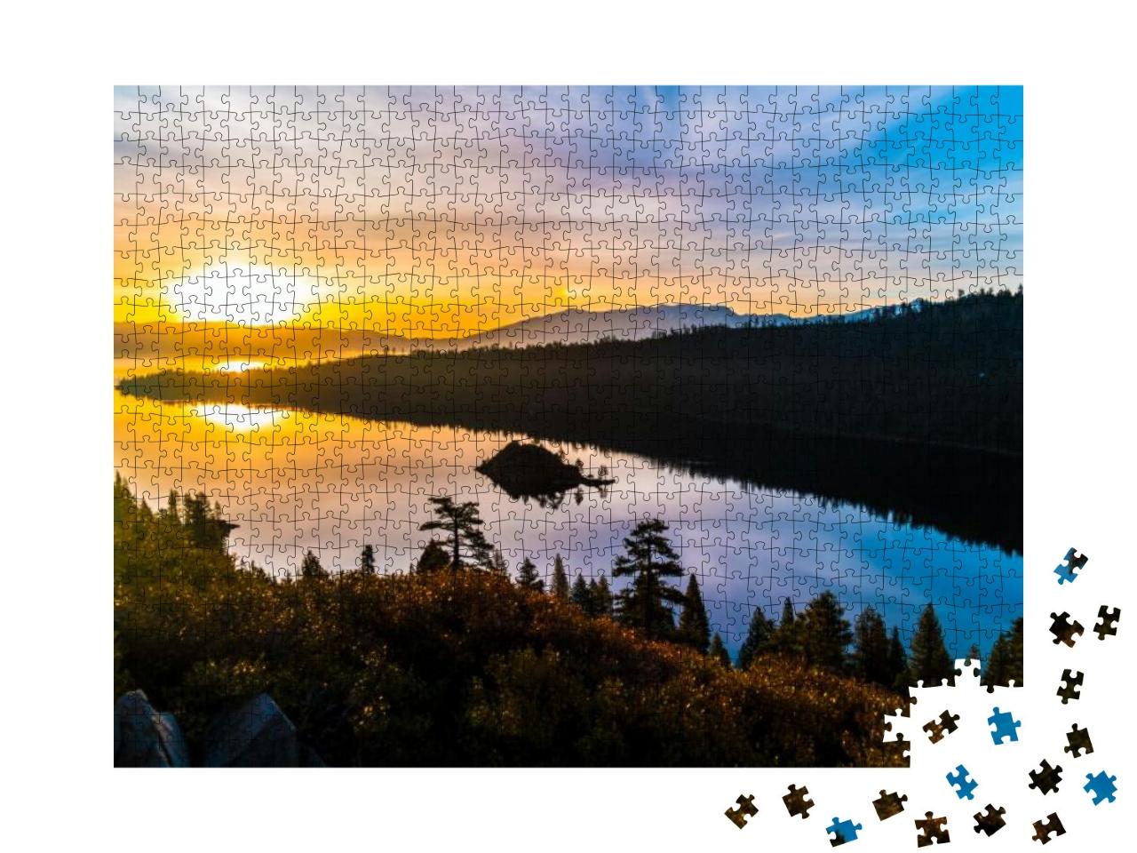 Lake Tahoe Nature Get Away a Vacation Destination Amazing... Jigsaw Puzzle with 1000 pieces