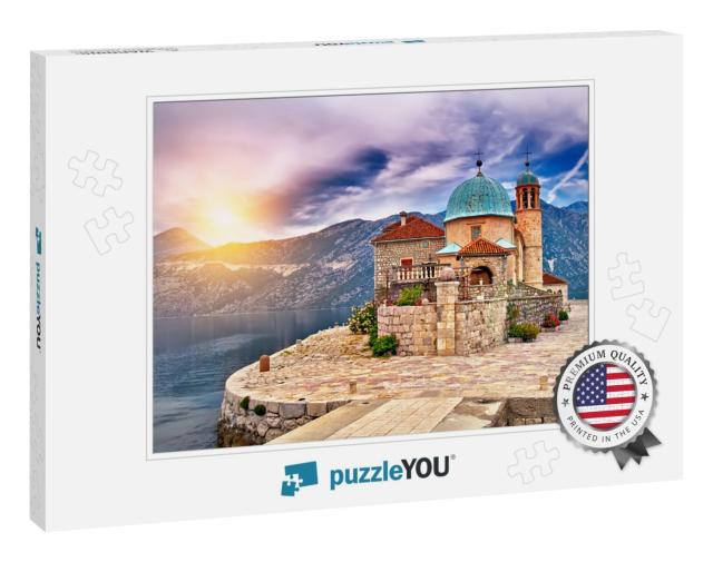 Castle on Island on the Lake in Montenegro... Jigsaw Puzzle