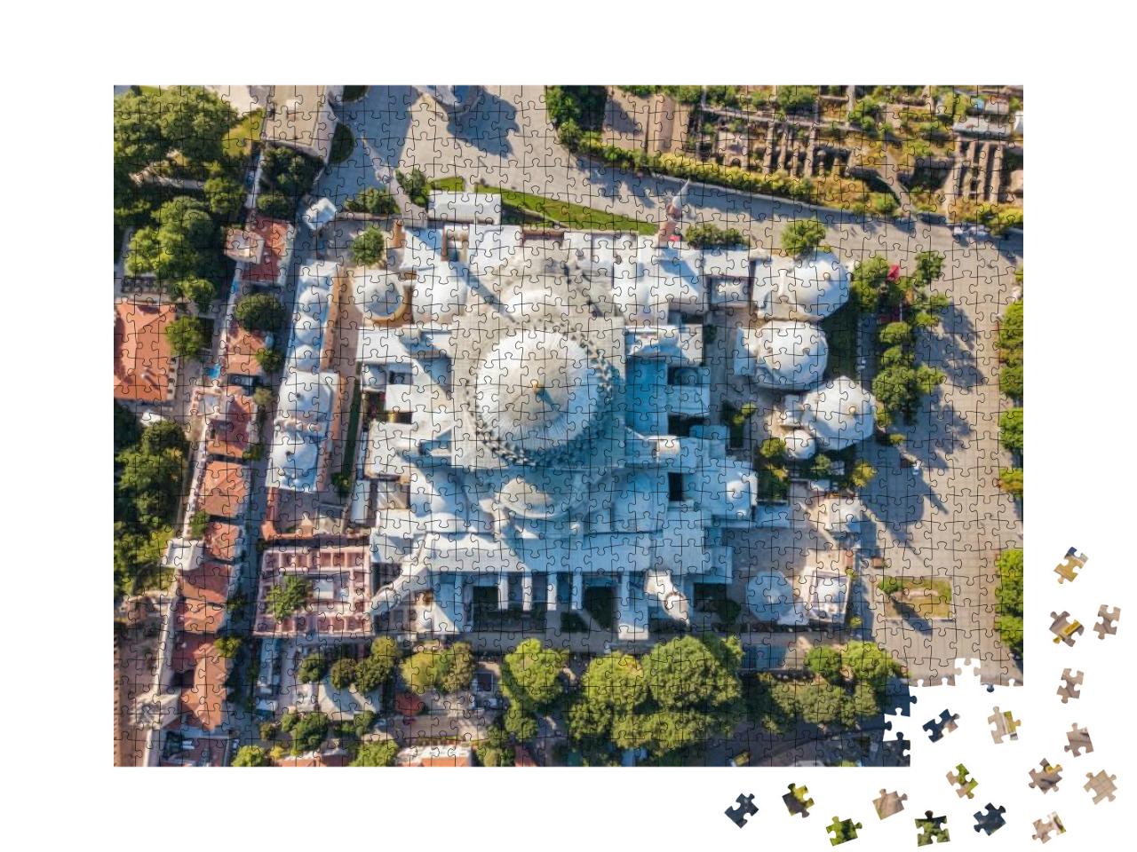 Hagia Sophia Museum in Istanbul. Top View... Jigsaw Puzzle with 1000 pieces