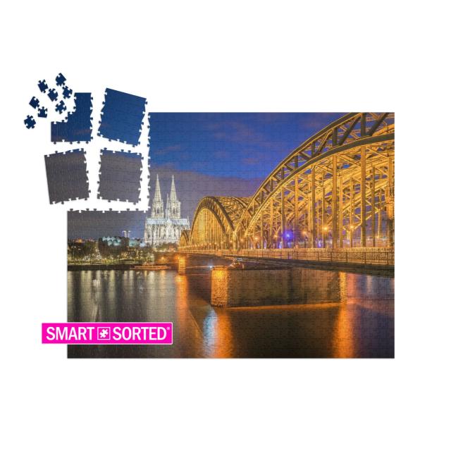 Night View of Cologne Cathedral in Cologne, Germany... | SMART SORTED® | Jigsaw Puzzle with 1000 pieces
