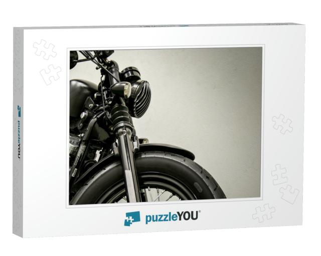 Vintage Motorcycle Detail... Jigsaw Puzzle