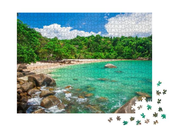 Sandy Beach, Khao Lak, Thailand... Jigsaw Puzzle with 1000 pieces