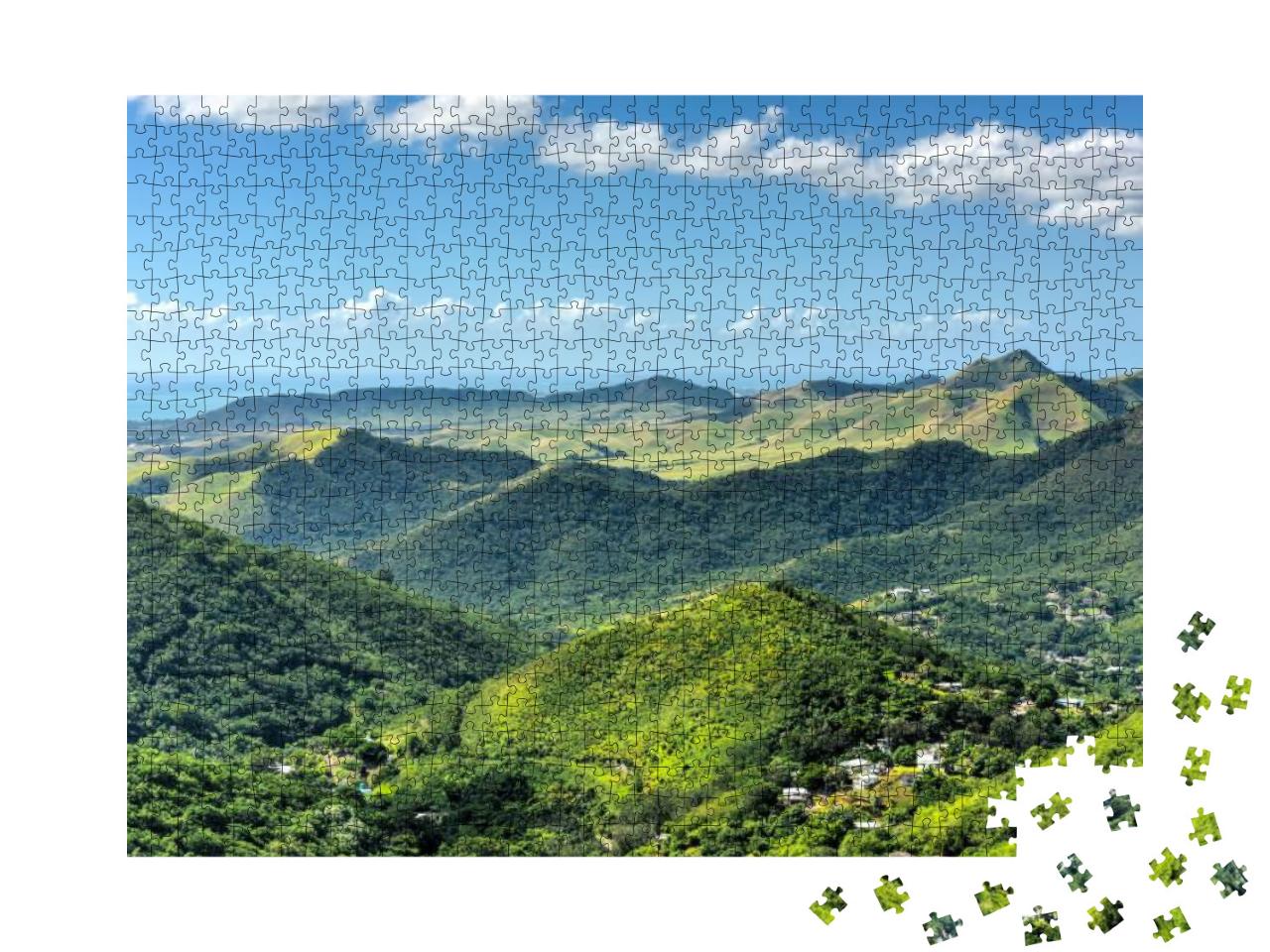 Landscape View of Salinas in Puerto Rico... Jigsaw Puzzle with 1000 pieces