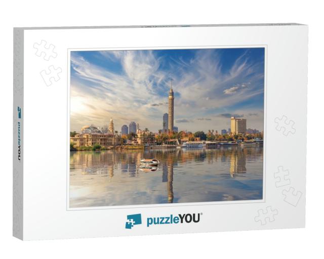 Tv Tower & Cairo Downtown on the Nile, Egypt... Jigsaw Puzzle