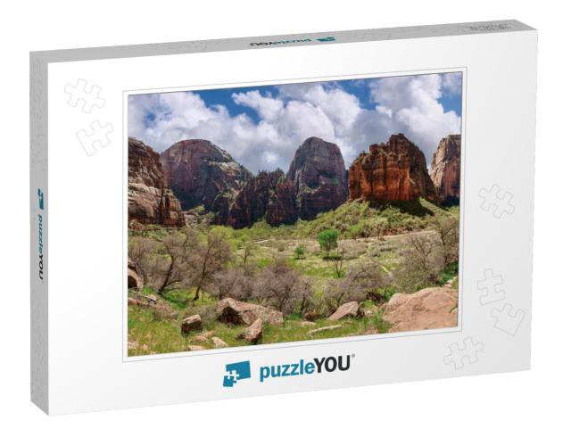 Big Bend in Zion National Park, Utah, Usa... Jigsaw Puzzle