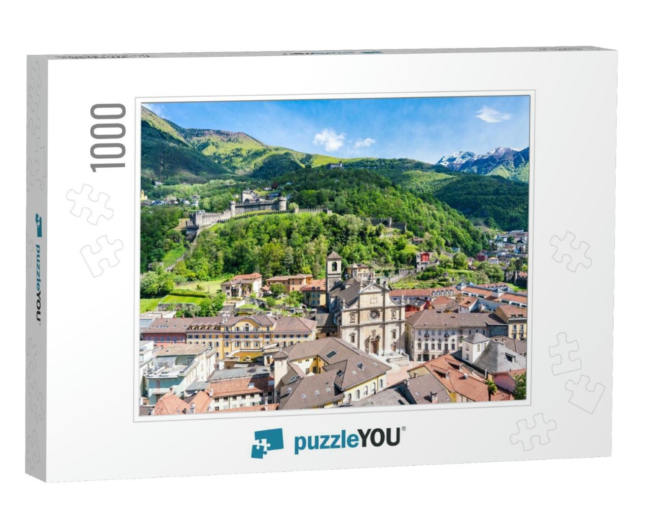 Panoramic Landscape View of Old City & Beautiful Church o... Jigsaw Puzzle with 1000 pieces