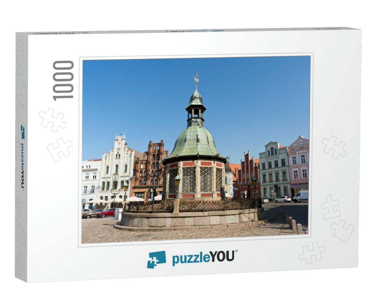 Market Square with the Landmark Waterworks or Wasserkunst... Jigsaw Puzzle with 1000 pieces