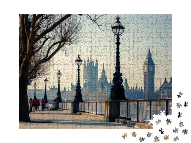 Big Ben & Houses of Parliament in London, Uk... Jigsaw Puzzle with 1000 pieces