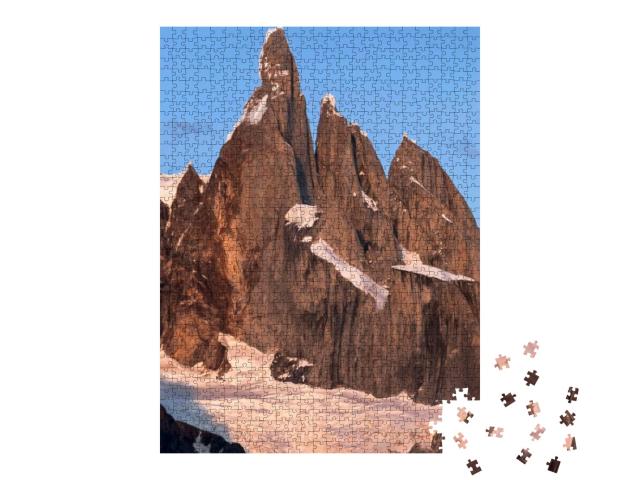 Summits of Cerro Torre, National Park Los Glaciares, Arge... Jigsaw Puzzle with 1000 pieces