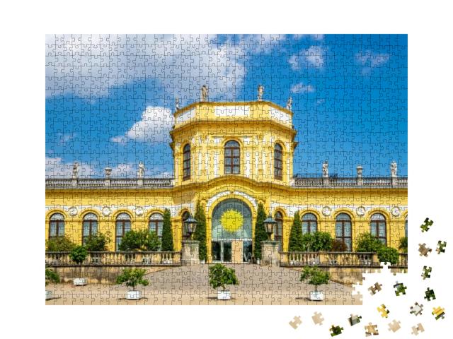 Orangery in Park Karlsaue in Kassel, Hessen, Germany... Jigsaw Puzzle with 1000 pieces