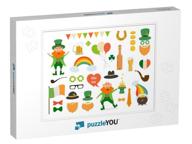 Set of Different Elements & Photo Booth Props... Jigsaw Puzzle