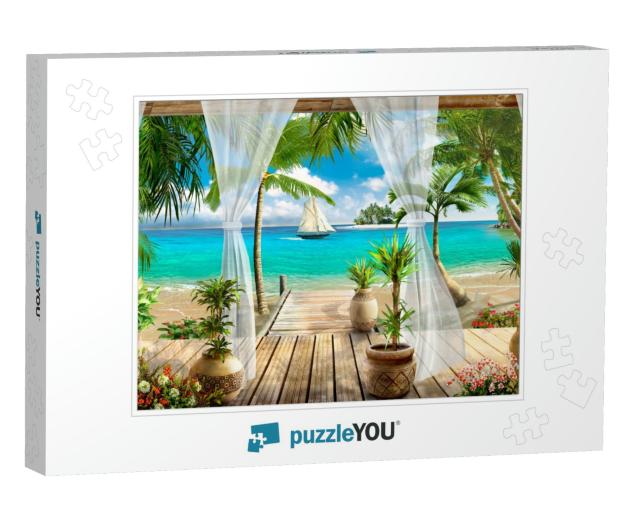 Tropical Sea View from the Window... Jigsaw Puzzle