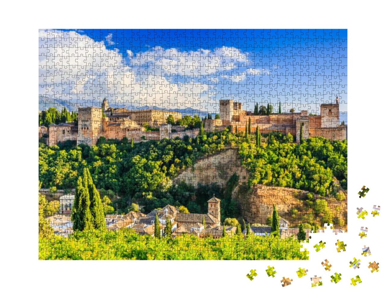 Alhambra of Granada, Spain. Alhambra Fortress... Jigsaw Puzzle with 1000 pieces