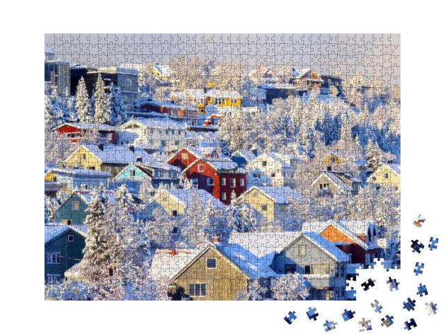 City of Tromso in the Winter... Jigsaw Puzzle with 1000 pieces