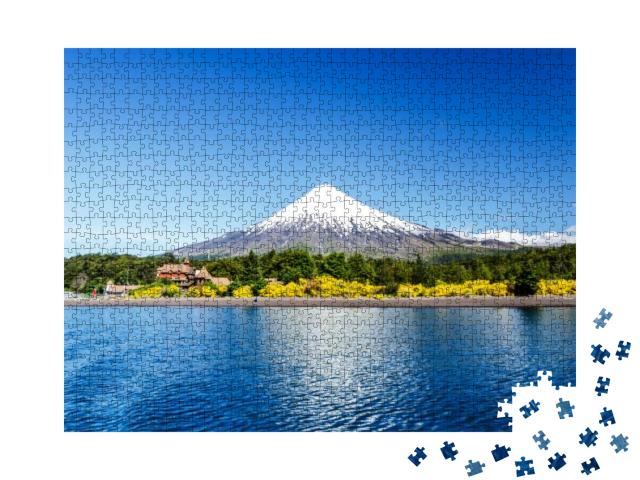 Osorno Volcano & Llanquihue Lake, Parque Nacional Vicente... Jigsaw Puzzle with 1000 pieces